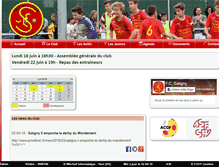 Tablet Screenshot of fcsatigny.ch